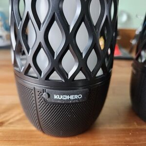 Kuchero Black LED Lantern/bluetooth Speaker .
